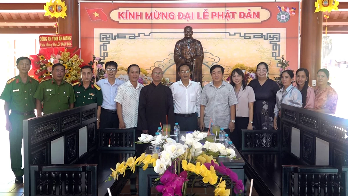 Thiền viện Trúc Lâm An Giang – điểm đến trong chuyến thăm, chúc mừng Đại lễ Phật đản 2568 của Bí thư Huyện ủy Thoại Sơn
